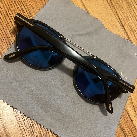NEW Tom Ford STAN FT 0696 Black/Smoke/gold (01A) Sunglasses - Picture 6 of 9